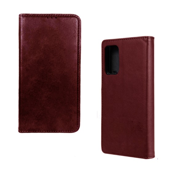 Capa Flip de Couro com Bolso Interno para Xiaomi Redmi 10 Vermelho